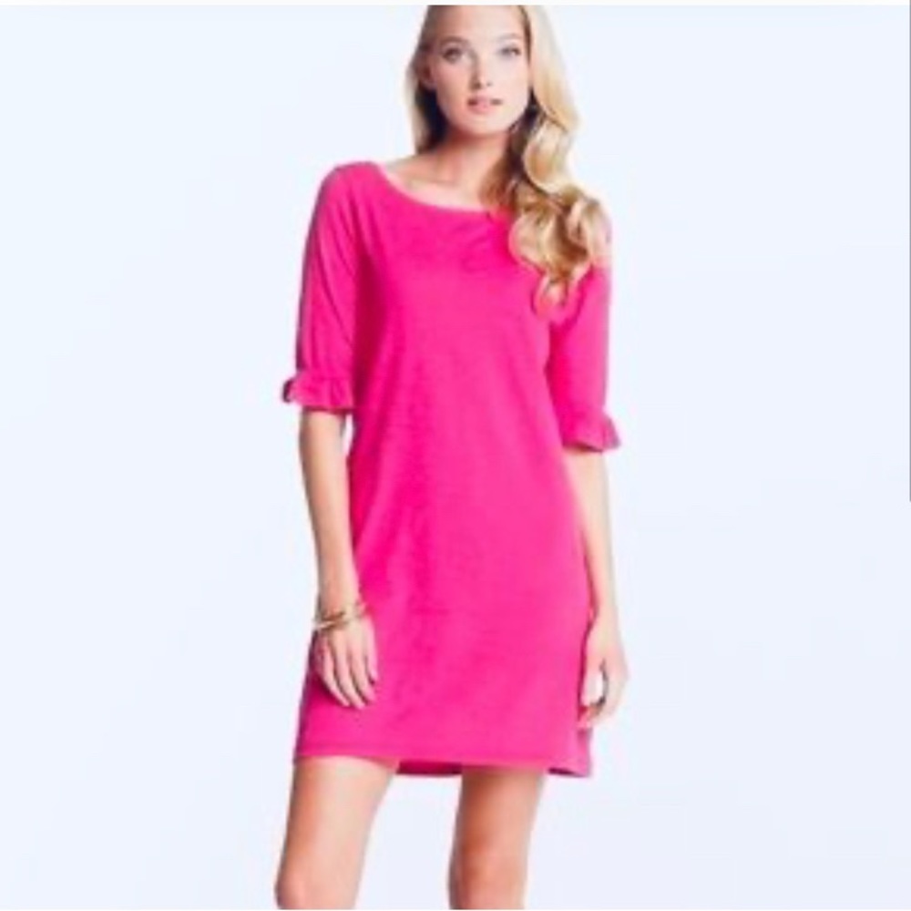 LILLY PULITZER Ruffle Sleeve Dress size large
